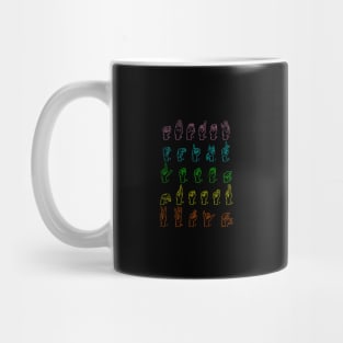 Deaf Sign Language Associated With American Sign Language Mug